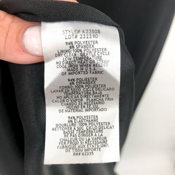 AQUA FORMAL Women's Halter Neck Slit Maxi Gown Size 4 Black Sleeveless NWT - Picture 13 of 13